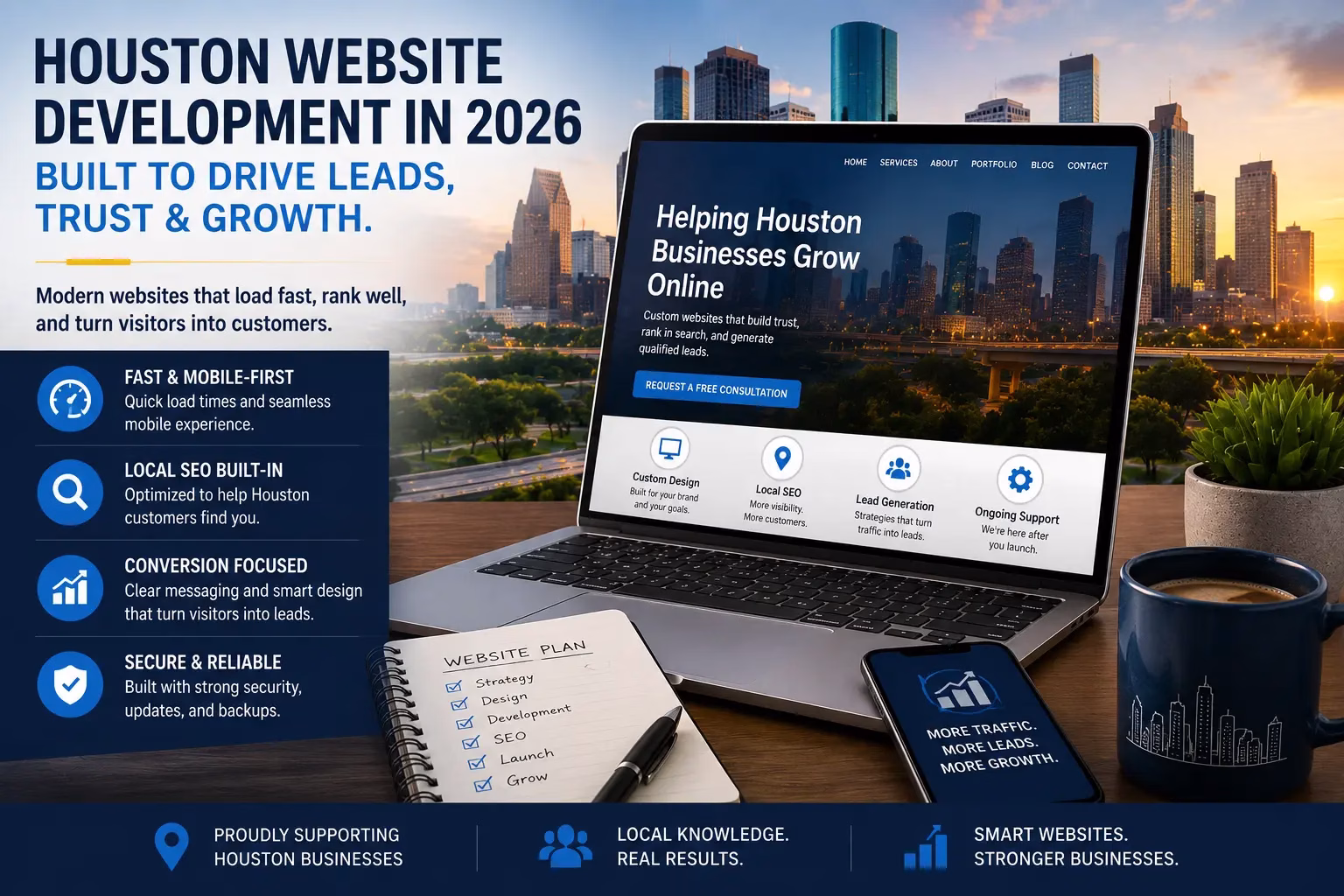 Houston Website Development In 2026: How To Build A Site That Wins Traffic, Leads, And Trust