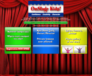 On Stage Kids Website Entry