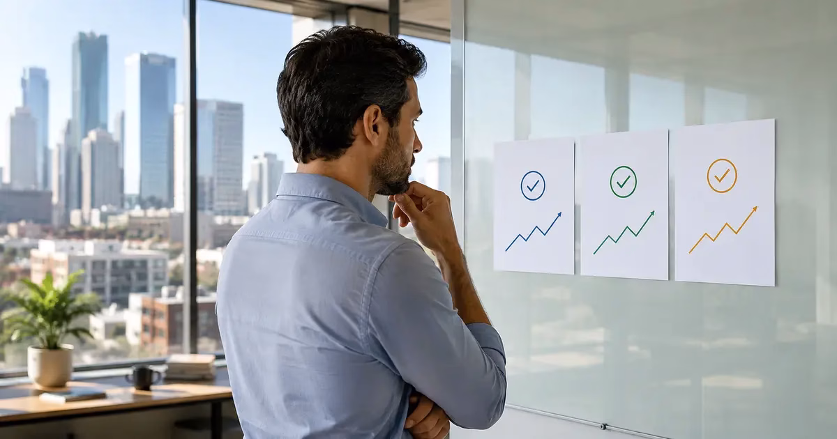 Houston business owner comparing three SEO growth strategies